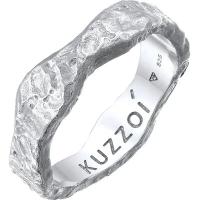 Bague en Argent Sterling KUZZOI Structure Organique Homme - 62mm - Publicité Bague en Argent Sterling KUZZOI Structure Organique Homme - 62mm - Publicité