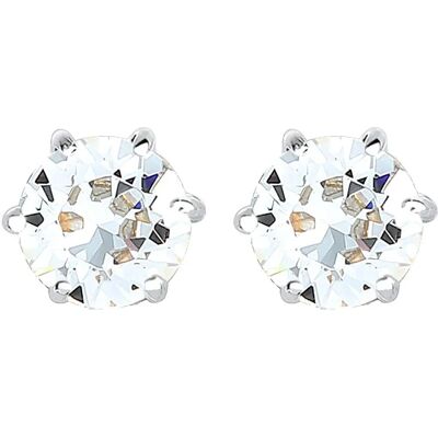 Elli Sterlingsilber Runde Kristalle Klassische Ohrringe - Damenschmuck Elli Sterlingsilber Runde Kristalle Klassische Ohrringe - Damenschmuck