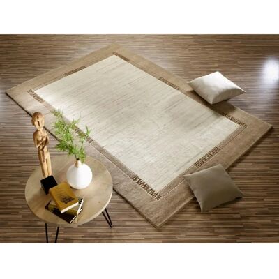 Jowea Emotion Handgeknüpfter Nepal-Teppich - 120x180 cm - Wolle, Naturstil Jowea Emotion Handgeknüpfter Nepal-Teppich - 120x180 cm - Wolle, Naturstil