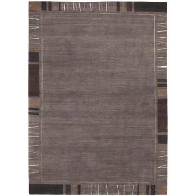 Sensation Rekhi Nepal Teppich - Handgeknüpft, 70x140 cm, Dunkelgrau - Teppich Sensation Rekhi Nepal Teppich - Handgeknüpft, 70x140 cm, Dunkelgrau - Teppich