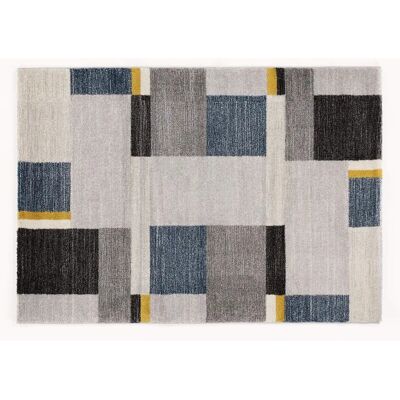 OCI Castle Beppo Mosaik Teppich - 80x150cm, Grau/Blau OCI Castle Beppo Mosaik Teppich - 80x150cm, Grau/Blau
