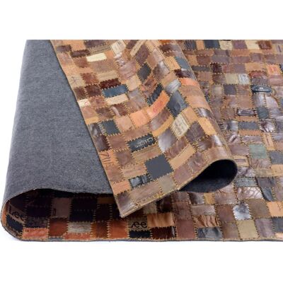 OCI DIE TEPPICHMARKE Labelstar Lederteppich - Patchwork-Design - 70x140cm OCI DIE TEPPICHMARKE Labelstar Lederteppich - Patchwork-Design - 70x140cm