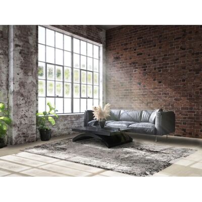 Juwel Liray Grau 200x200cm Teppich - Hoch-Tief 3D Effekt Juwel Liray Grau 200x200cm Teppich - Hoch-Tief 3D Effekt