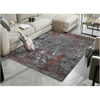 Juwel Liray - Roter Marmor 3D Hoch-Tief-Teppich Juwel Liray - Roter Marmor 3D Hoch-Tief-Teppich