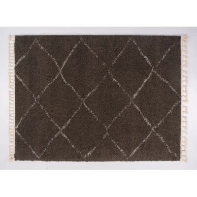Musterring Donna Brauner Geometrischer Teppich - Wohnzimmer Musterring Donna Brauner Geometrischer Teppich - Wohnzimmer