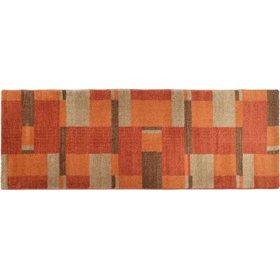 OCI DIE TEPPICHMARKE Castle Beppo - Geometrischer Muster-Teppich - 80x300cm - Orange OCI DIE TEPPICHMARKE Castle Beppo - Geometrischer Muster-Teppich - 80x300cm - Orange