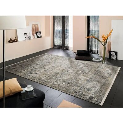 OCI Tradi Teppich - 160x230cm, Viskose, Grau, Orientalischer Stil OCI Tradi Teppich - 160x230cm, Viskose, Grau, Orientalischer Stil