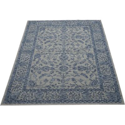 MUSTERRING DENVER Teppich - Grau/Blau, 80x150cm, 8mm, Maschinell gewebt MUSTERRING DENVER Teppich - Grau/Blau, 80x150cm, 8mm, Maschinell gewebt