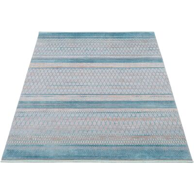 OCI DIE TEPPICHMARKE Farbmeister Teppich - Blau (türkis, grau) 65x130cm - Teppich OCI DIE TEPPICHMARKE Farbmeister Teppich - Blau (türkis, grau) 65x130cm - Teppich