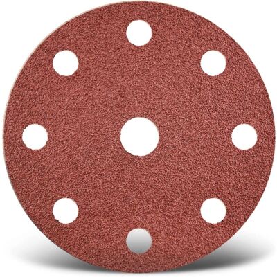MENZER Dischi Abrasivi Rossi 150mm 9 Fori G120 - Dischi Abrasivi MENZER Dischi Abrasivi Rossi 150mm 9 Fori G120 - Dischi Abrasivi