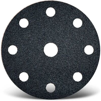 MENZER - Black - Ø150 mm - 9 fori - Dischi Abrasivi MENZER - Black - Ø150 mm - 9 fori - Dischi Abrasivi