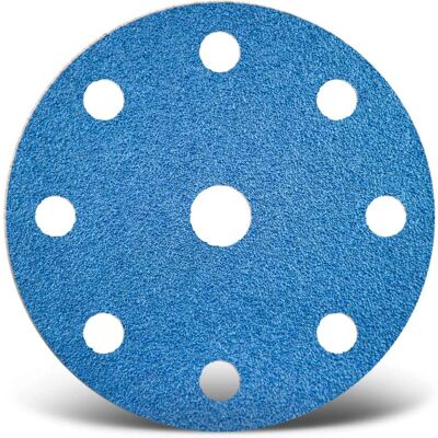 MENZER - Blue - 150 mm - 9 holes - Abrasive disc MENZER - Blue - 150 mm - 9 holes - Abrasive disc