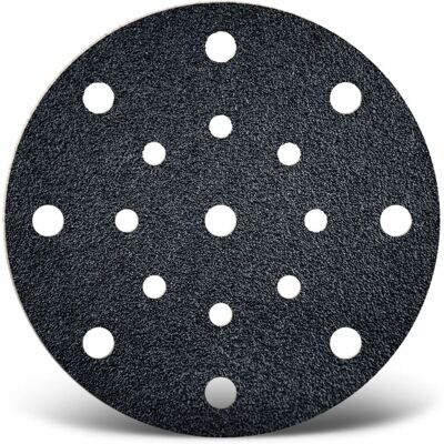 MENZER - Black - 150 mm Velcro - 17 fori - Dischi abrasivi MENZER - Black - 150 mm Velcro - 17 fori - Dischi abrasivi