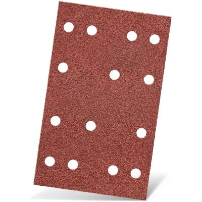 MENZER Foglio abrasivo Velcro Rosso - 133x80mm - G100 MENZER Foglio abrasivo Velcro Rosso - 133x80mm - G100