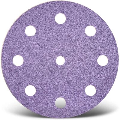 MENZER Purple HD Ø125 mm - 9 trous - G80 Disques abrasifs - Publicité MENZER Purple HD Ø125 mm - 9 trous - G80 Disques abrasifs - Publicité