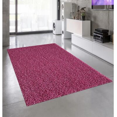 Tapis shaggy violet DEZENCO - 200x290cm - Décoration Maison - Publicité Tapis shaggy violet DEZENCO - 200x290cm - Décoration Maison - Publicité