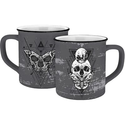 Tazza Moth e Teschio Mystic - Horror-Shop Tazza Moth e Teschio Mystic - Horror-Shop