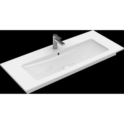 Lavabo a Parete Elegante Villeroy & Boch - Rettangolare, Bianco Alpino, CeramicPlus Lavabo a Parete Elegante Villeroy & Boch - Rettangolare, Bianco Alpino, CeramicPlus