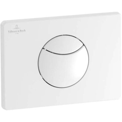 Villeroy & Boch Placă de spălare WC albă - Dublu debit Villeroy & Boch Placă de spălare WC albă - Dublu debit