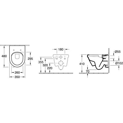 Toaletă Villeroy & Boch Architectura Albă Alpină DirectFlush Toaletă Villeroy & Boch Architectura Albă Alpină DirectFlush