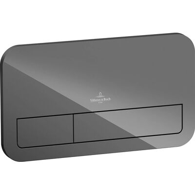 Villeroy & Boch - Placă de WC din sticlă lucioasă neagră 922400 Villeroy & Boch - Placă de WC din sticlă lucioasă neagră 922400