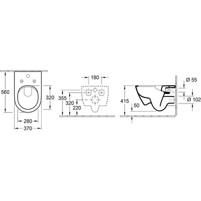 Villeroy & Boch WC Subway 2.0 - Suspendat, Alb Villeroy & Boch WC Subway 2.0 - Suspendat, Alb