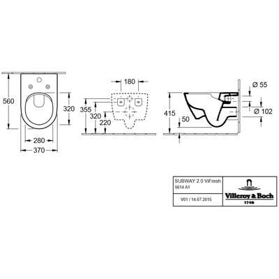 Villeroy & Boch Subway 2.0 Vas WC Alb Villeroy & Boch Subway 2.0 Vas WC Alb