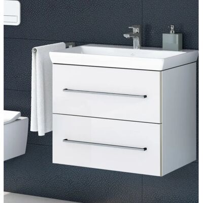 Dulap pentru chiuvetă Villeroy & Boch Avento - 630mm, Alb cristal, 2 sertare Dulap pentru chiuvetă Villeroy & Boch Avento - 630mm, Alb cristal, 2 sertare