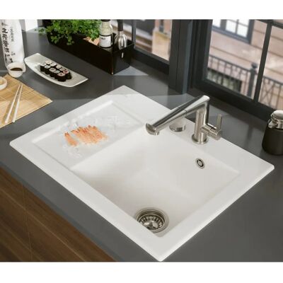 Chiuvetă de bucătărie compactă Subway 45 de Villeroy & Boch - Drenaj stâng Chiuvetă de bucătărie compactă Subway 45 de Villeroy & Boch - Drenaj stâng