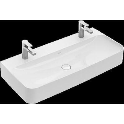 Villeroy & Boch Finion Waschbecken - Rechteckig, Weiß Alpin - Wandmontage Villeroy & Boch Finion Waschbecken - Rechteckig, Weiß Alpin - Wandmontage