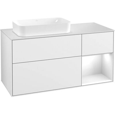 Villeroy & Boch Finion Gabinete de baño con iluminación - Blanco mate Villeroy & Boch Finion Gabinete de baño con iluminación - Blanco mate