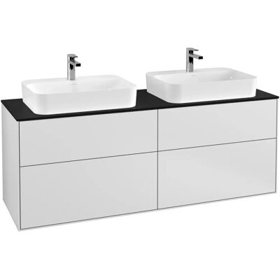 Villeroy & Boch Finion Wandmontierter Badschrank - 2 Waschbecken, 4 Schubladen Villeroy & Boch Finion Wandmontierter Badschrank - 2 Waschbecken, 4 Schubladen