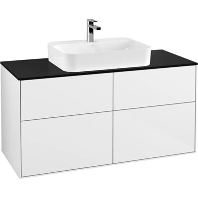Villeroy & Boch Finion Mobile bagno - Illuminazione LED, Nero Opaco Villeroy & Boch Finion Mobile bagno - Illuminazione LED, Nero Opaco