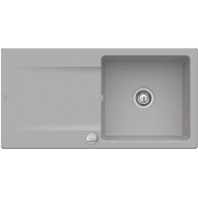 Fregadero de cerámica de alta calidad Siluet 60 de Villeroy & Boch con desagüe automático Fregadero de cerámica de alta calidad Siluet 60 de Villeroy & Boch con desagüe automático