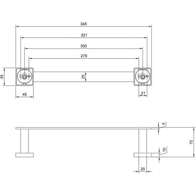 Villeroy & Boch Elements Striking - Badetuchhalter Villeroy & Boch Elements Striking - Badetuchhalter