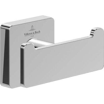 Villeroy & Boch Doppel-Handtuchhaken - Striking Chrome - Badezimmerzubehör Villeroy & Boch Doppel-Handtuchhaken - Striking Chrome - Badezimmerzubehör