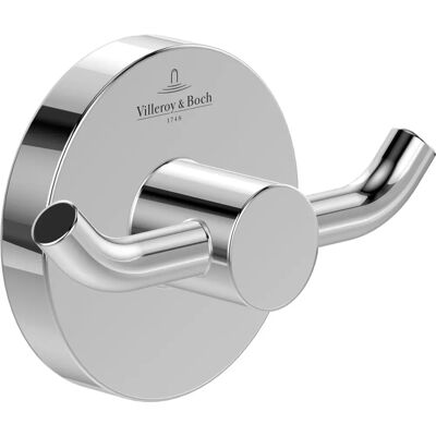 Gancio doppio per asciugamani Villeroy & Boch Tender - Rotondo, cromo - Accessorio bagno Gancio doppio per asciugamani Villeroy & Boch Tender - Rotondo, cromo - Accessorio bagno