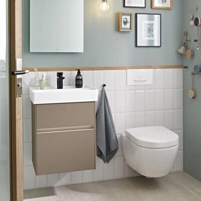 Lavabo Collaro di Villeroy & Boch - 600x470mm Rettangolare, Bianco Alpin, 3 Fori Lavabo Collaro di Villeroy & Boch - 600x470mm Rettangolare, Bianco Alpin, 3 Fori