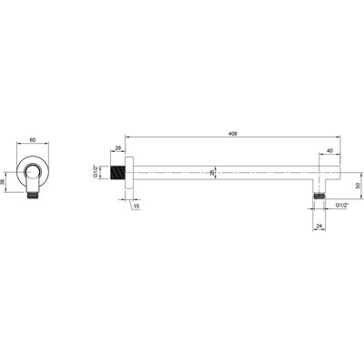 Villeroy & Boch Villeroy&boch - Wandmontage Brauseschlauch Schwarz Matt - Universal Showers Villeroy & Boch Villeroy&boch - Wandmontage Brauseschlauch Schwarz Matt - Universal Showers