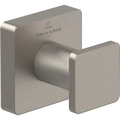 Villeroy & Boch Elements - Gancio per asciugamani Nichel spazzolato - Design moderno Villeroy & Boch Elements - Gancio per asciugamani Nichel spazzolato - Design moderno
