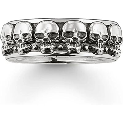 Thomas Sabo - TR1878-001-12 - Unisex Silver Skull Ring - Rebel at Heart Thomas Sabo - TR1878-001-12 - Unisex Silver Skull Ring - Rebel at Heart