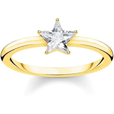 Thomas Sabo Weißgold Magic Stars Ring TR2270-414-14 - Eleganter goldener Sternring Thomas Sabo Weißgold Magic Stars Ring TR2270-414-14 - Eleganter goldener Sternring