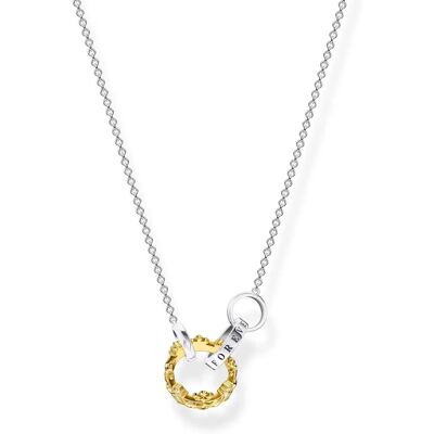 Thomas Sabo Sterling Silber vergoldete Krone Halskette - Damen Schmuck Thomas Sabo Sterling Silber vergoldete Krone Halskette - Damen Schmuck
