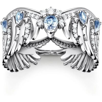Thomas Sabo TR2411-644-1-50 Damenring mit Schwarzer Oberfläche - 50 mm breit Thomas Sabo TR2411-644-1-50 Damenring mit Schwarzer Oberfläche - 50 mm breit