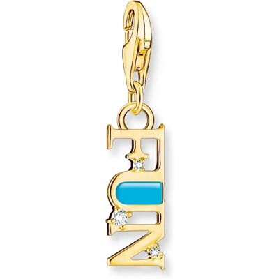 Thomas Sabo Charm Club Türkis Gold Plated Charm - Fun, Modell 2010-565-17 Thomas Sabo Charm Club Türkis Gold Plated Charm - Fun, Modell 2010-565-17