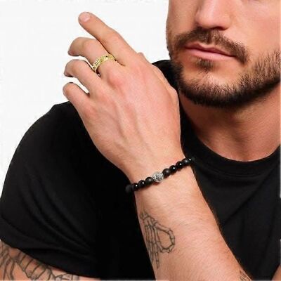 Prsten ze stříbra 925 s pozlátkem a černou zirkonií Thomas Sabo - Unisex - 60 Prsten ze stříbra 925 s pozlátkem a černou zirkonií Thomas Sabo - Unisex - 60