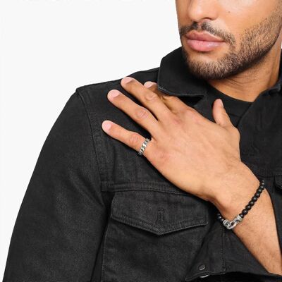 Thomas Sabo Silver Chain Link Ring - Unisex, 58cm Thomas Sabo Silver Chain Link Ring - Unisex, 58cm