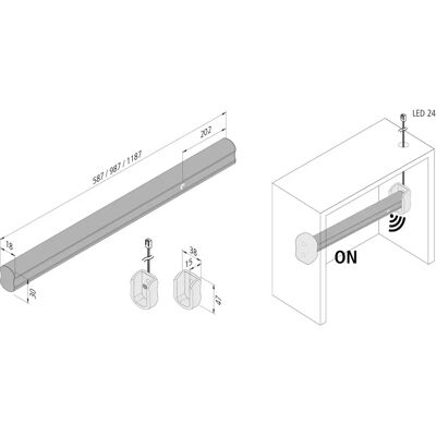 Hera Netzteil - 24V/60W - Metall - Grau Hera Netzteil - 24V/60W - Metall - Grau