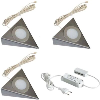 Hera 3er-Set LED-Unterbauleuchte - Flächenlicht Hera 3er-Set LED-Unterbauleuchte - Flächenlicht