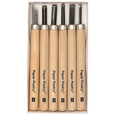Rico Design 6 Schnitzmesser - DIY-Stempel - 14cm Rico Design 6 Schnitzmesser - DIY-Stempel - 14cm